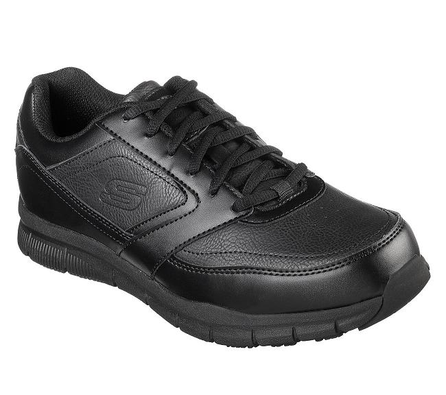 Zapatos de Trabajo Skechers Hombre - Nampa Negro CFSMO9560